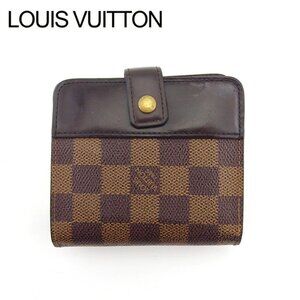 LOUIS VUITTON Bifold Wallet Brown beige Women N61668 Authentic secondhand